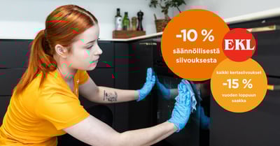 EKL:n jäsenille uusia etuja Onnin siivouspalveluista