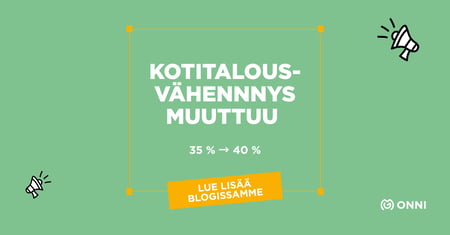 Miten kotitalousvähennys muuttuu vuonna 2026?