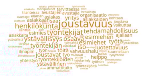 Sanapilvi ONNIn vahvuudet
