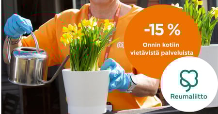 Reumaliiton jäsenille -15 % Onnin palveluista