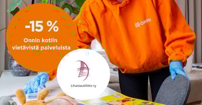 Lihastautiliiton jäsenille -15 % Onnin palveluista